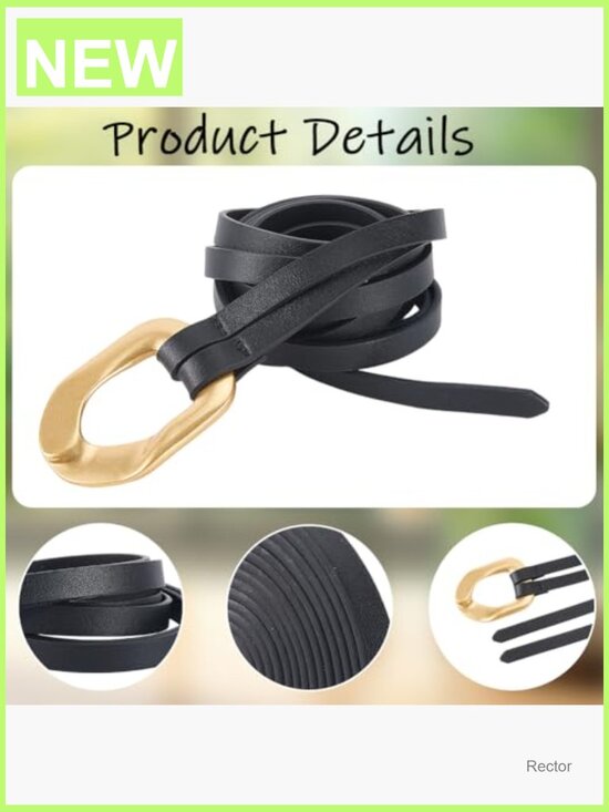 Genuine Cowhide Leather Double Strap Adjustable Wrap Belt main image 7